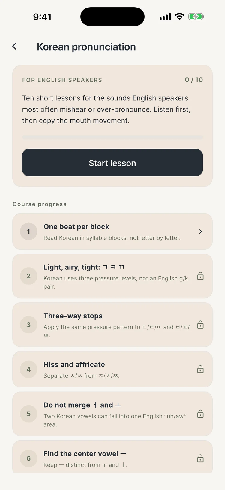 Tago Write’s Hangul pronunciation course for English speakers